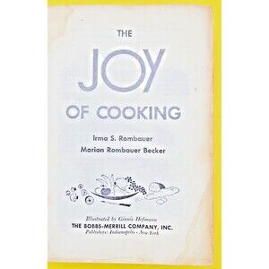 1953 The Joy of Cooking Cookbook 1013 Pages Old School Recipes Dont Miss Out